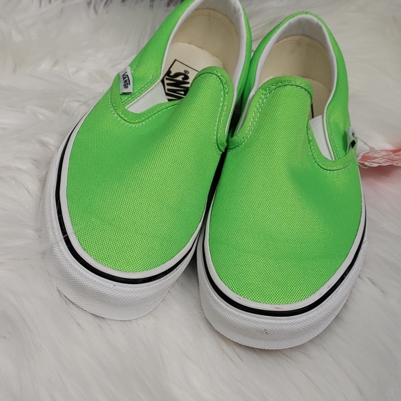 Vans Shoes Neon Green Vans Slip On Poshmark